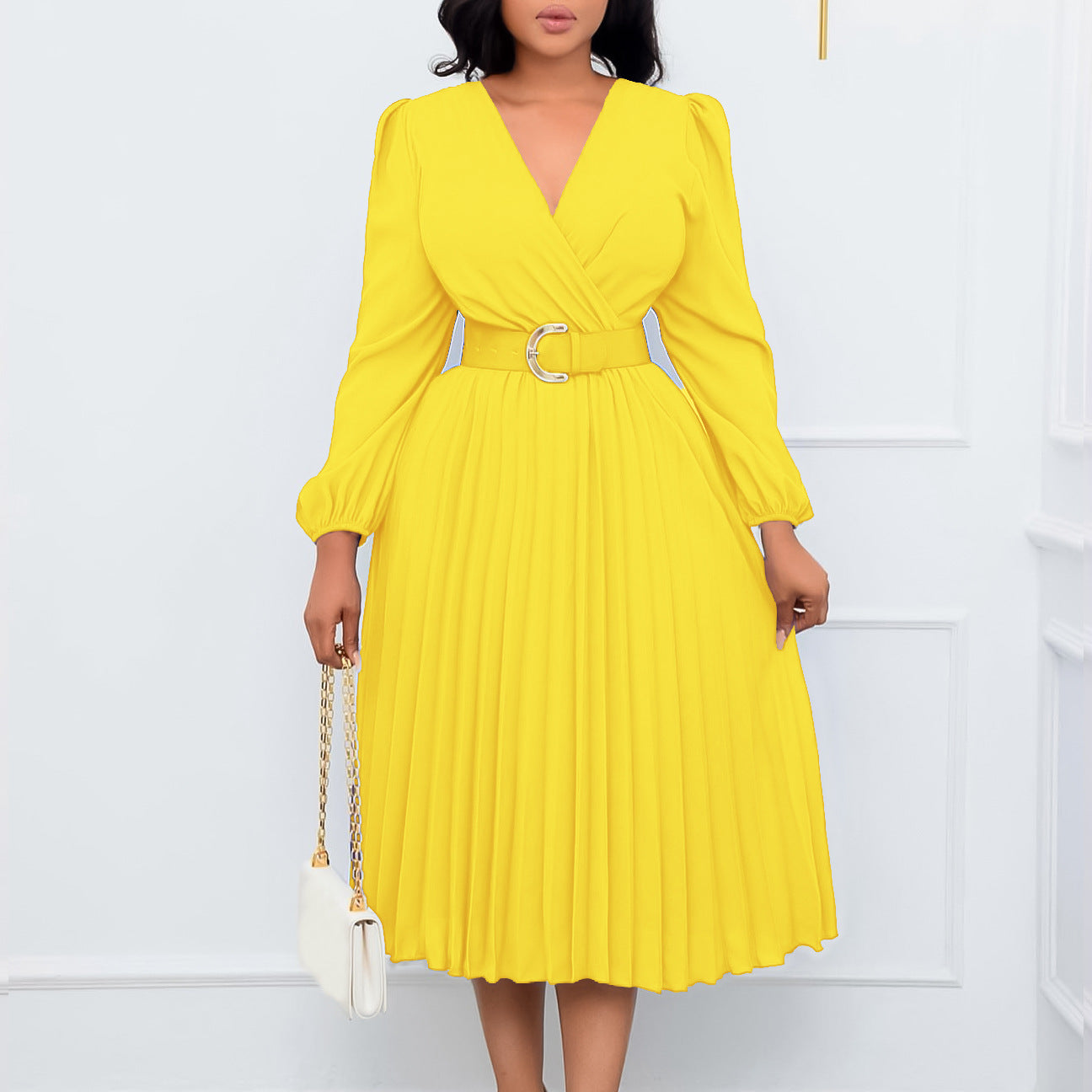 The Radiant Poise Pleated Midi