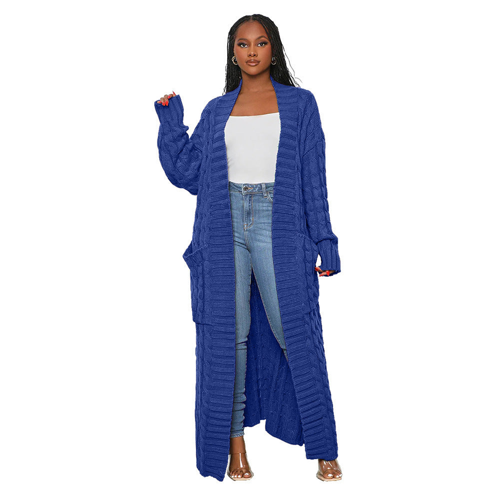 Women's Autumn And Winter New Loose Knitted Cardigan Sweater Jacket