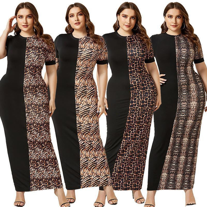 Plus  women long dresses slim bodycon dress