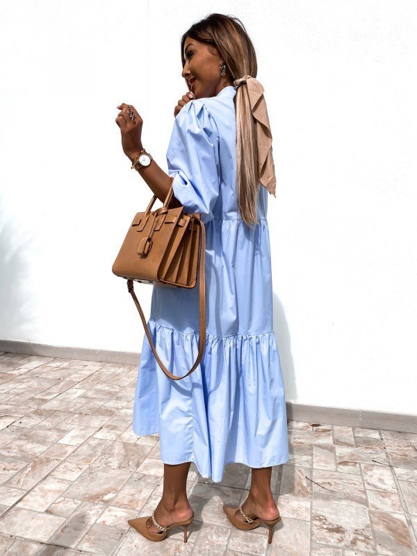 Shirt Lapel Plus Size Loose Swing Dress