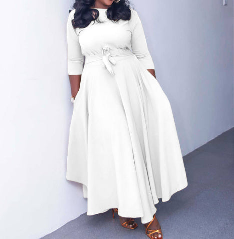 Plus Size Women's Temperament Bandage Dress