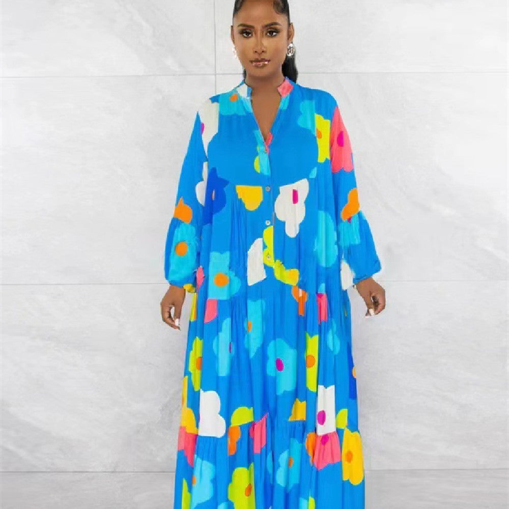 Women's Fashion Retro Ethnic Style Dress
