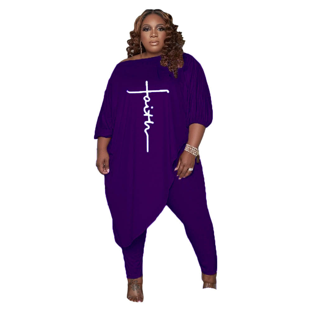 Offset Angle Long-sleeved Suit Women's Jumpsuit