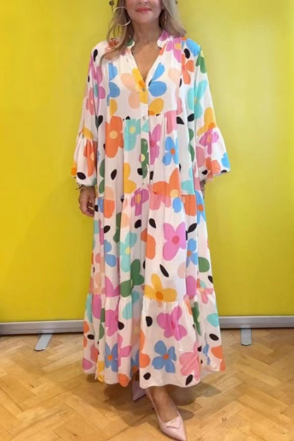 Women's Fashion Retro Ethnic Style Dress