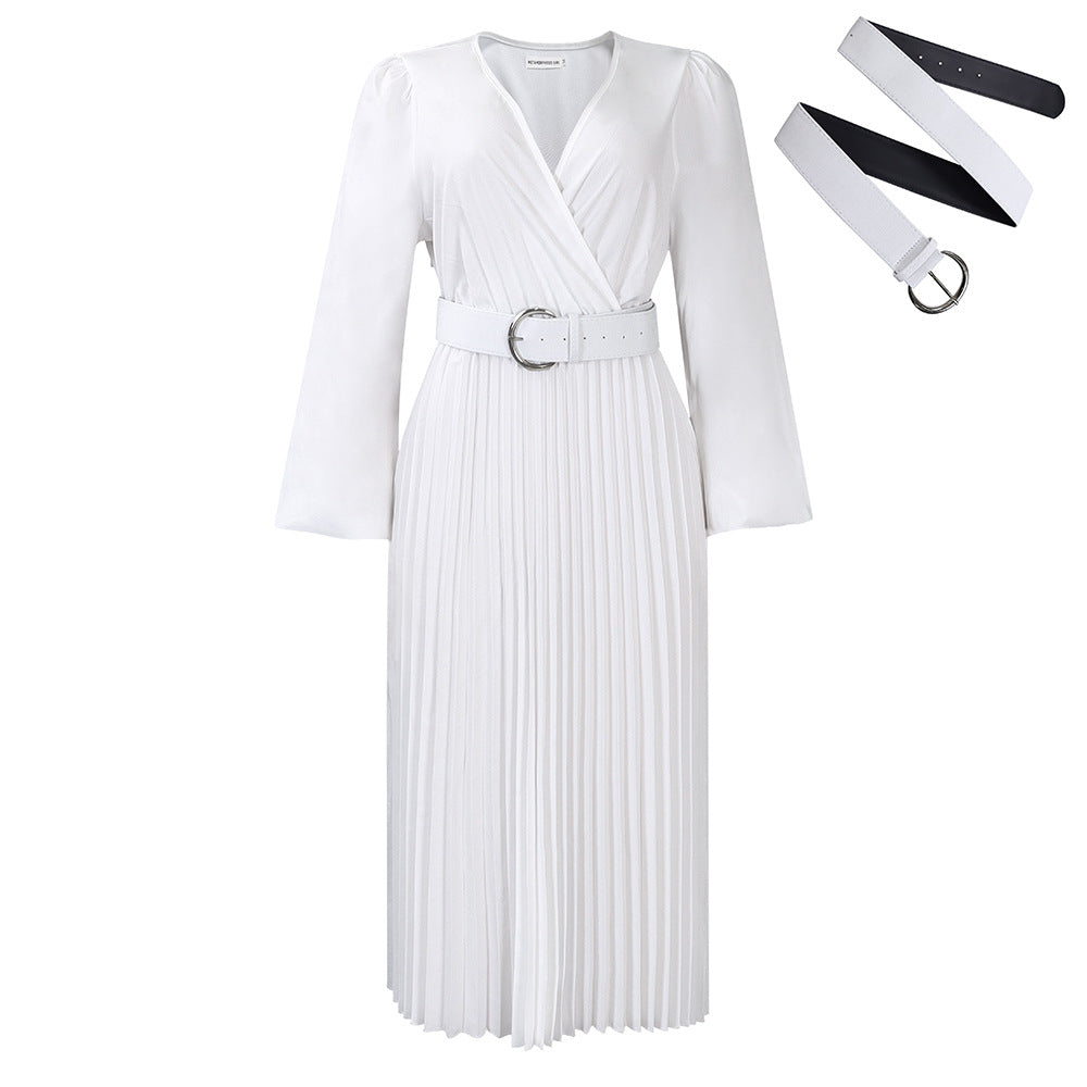 The Radiant Poise Pleated Midi