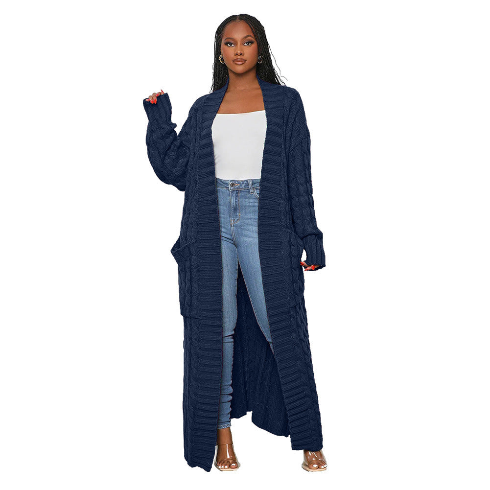 Women's Autumn And Winter New Loose Knitted Cardigan Sweater Jacket