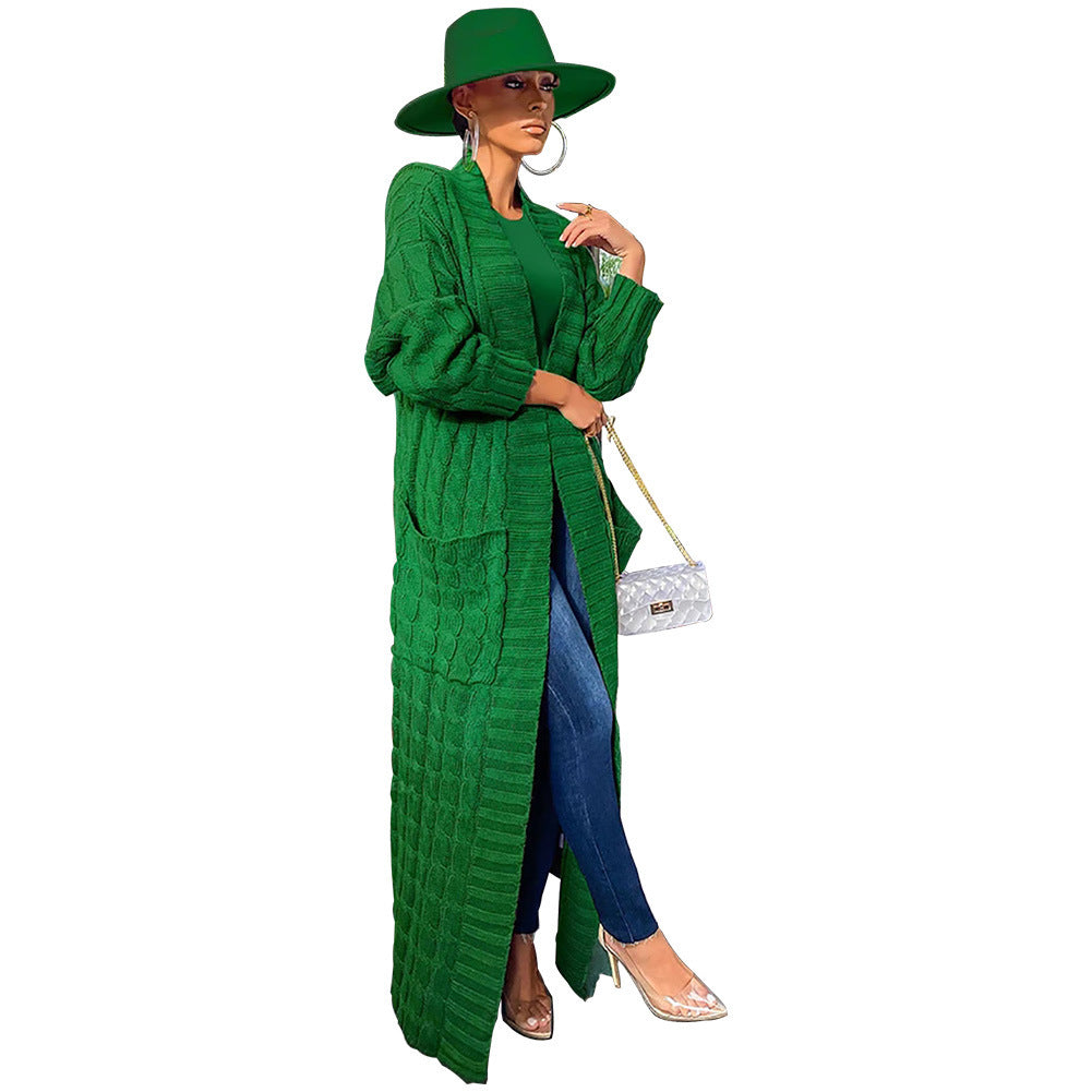 Women's Autumn And Winter New Loose Knitted Cardigan Sweater Jacket