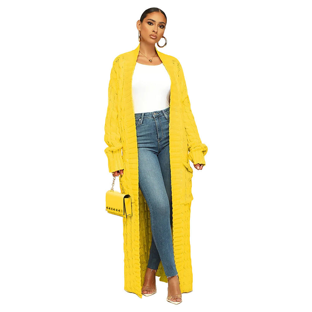 Women's Autumn And Winter New Loose Knitted Cardigan Sweater Jacket
