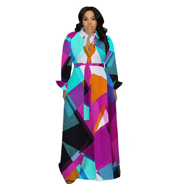 Digital Print Women's Dress