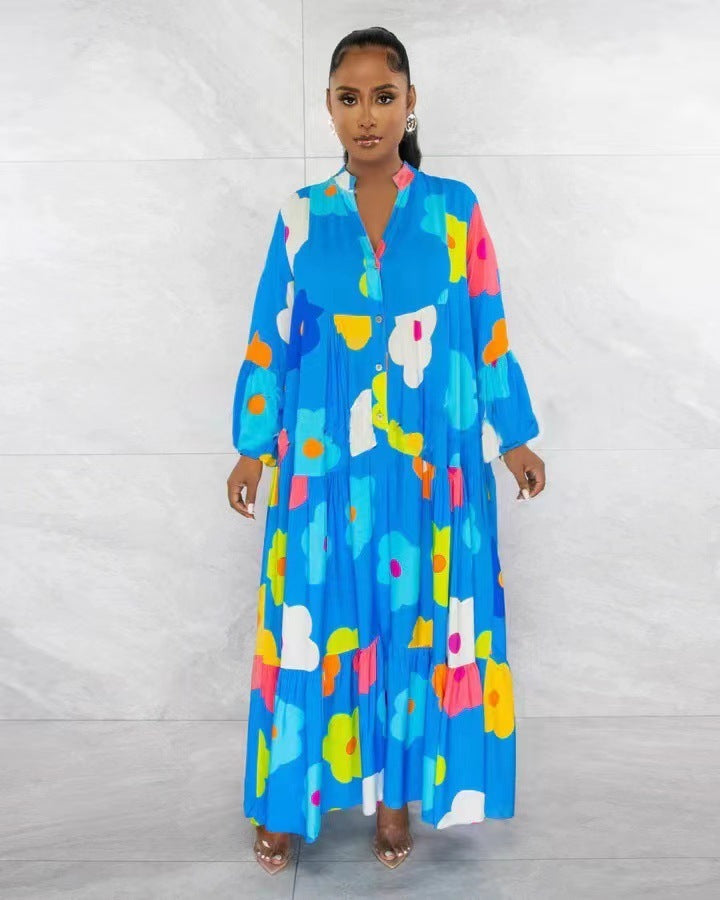Women's Fashion Retro Ethnic Style Dress