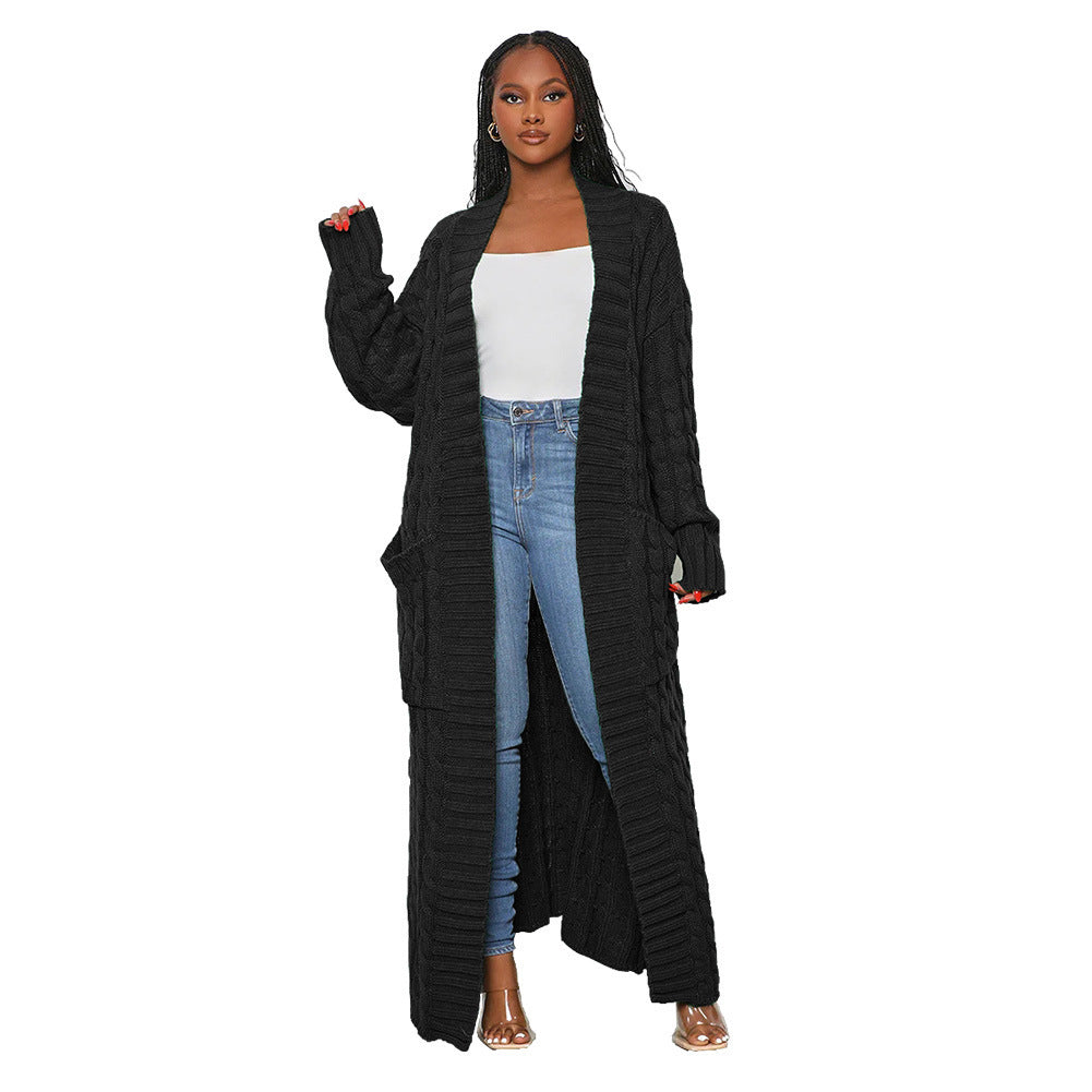 Women's Autumn And Winter New Loose Knitted Cardigan Sweater Jacket