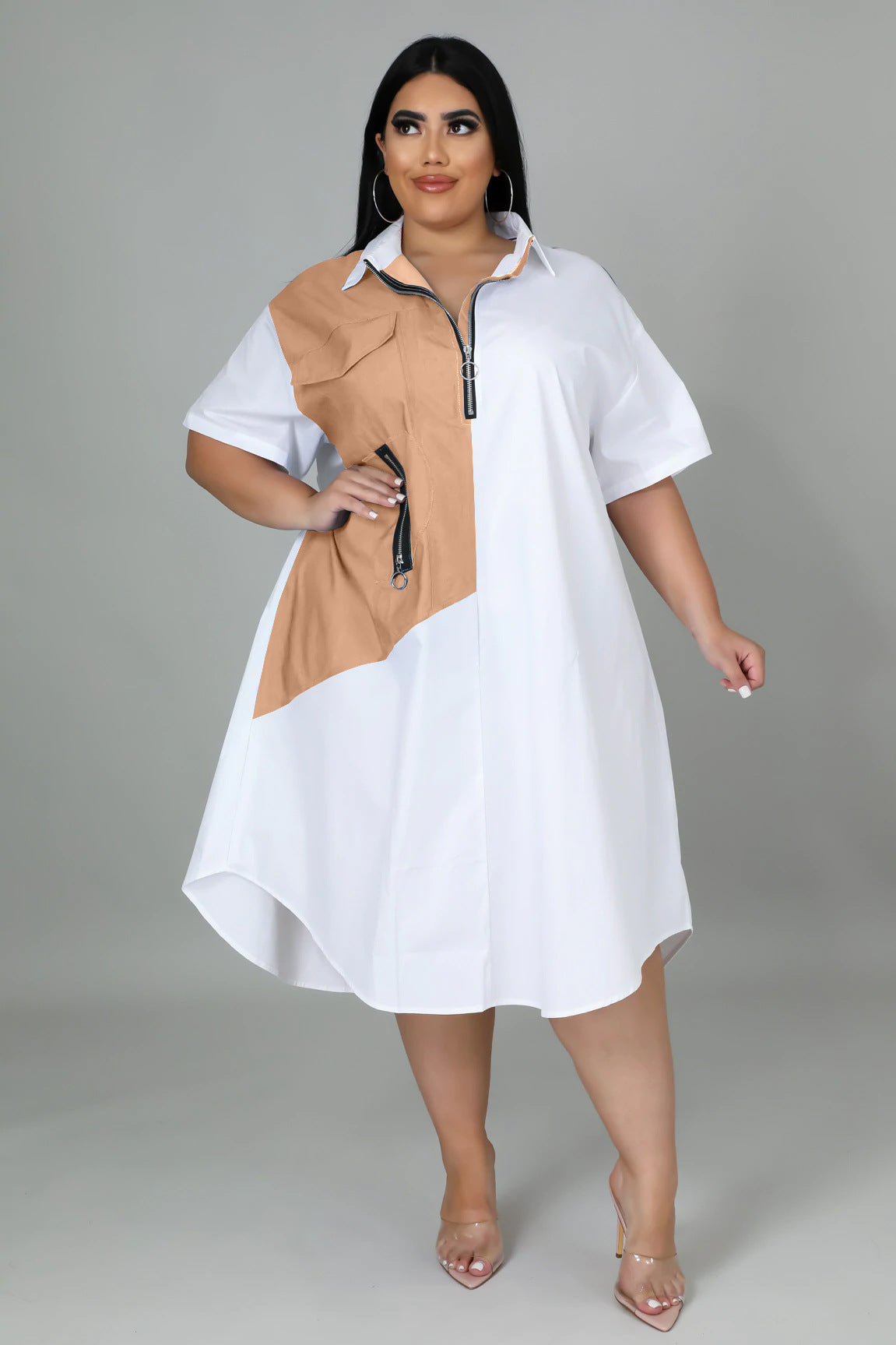 European And American Fashion Casual Plus Size Women's Loose Dress
