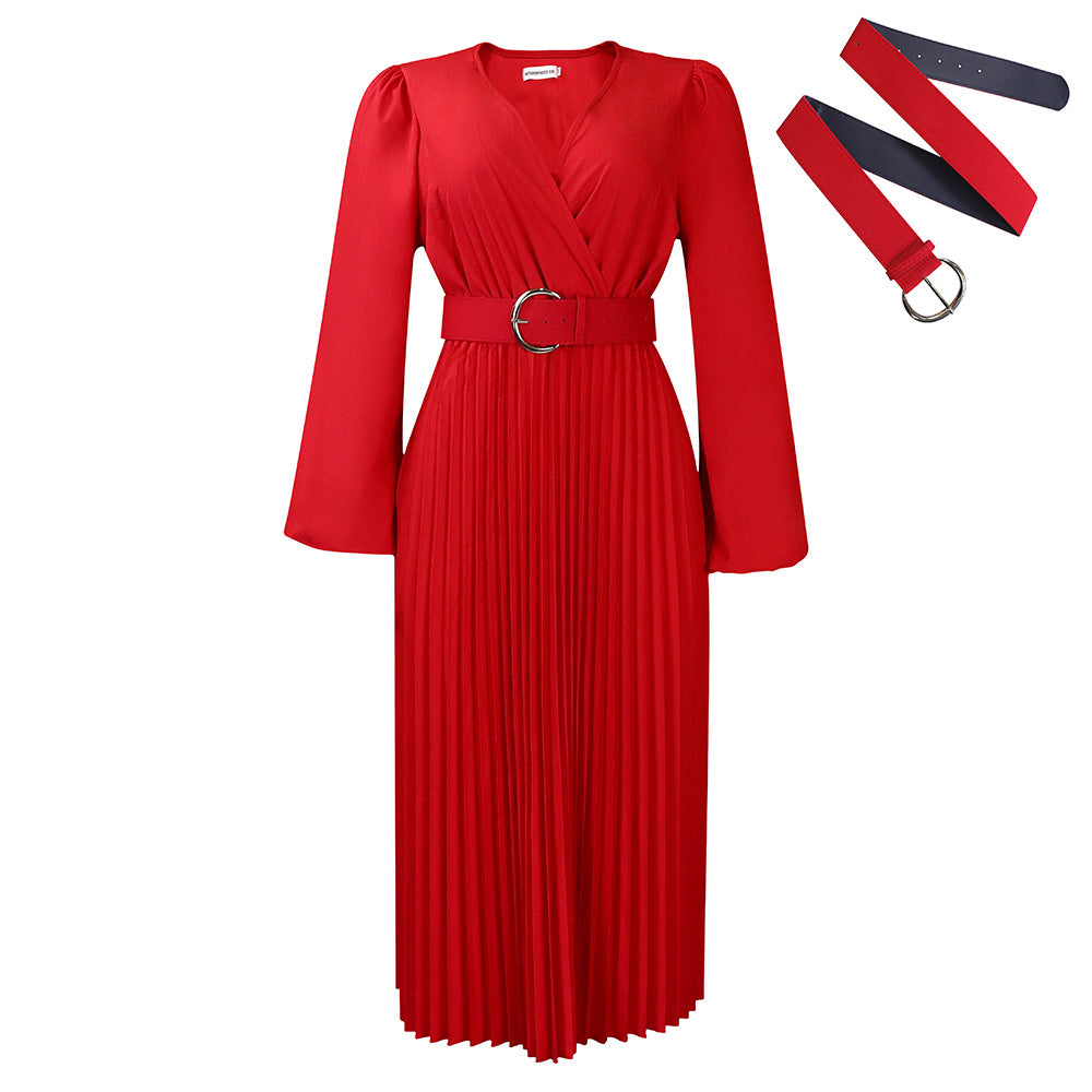 The Radiant Poise Pleated Midi