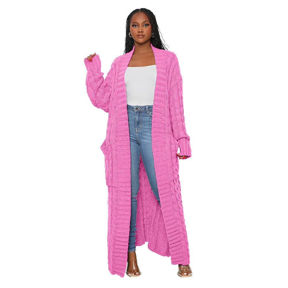 Women's Autumn And Winter New Loose Knitted Cardigan Sweater Jacket