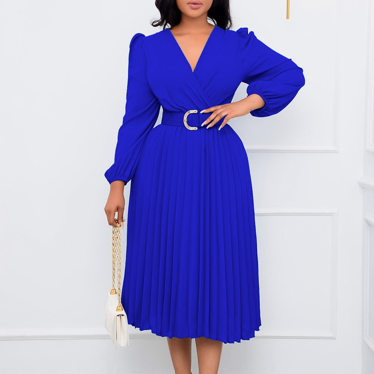 The Radiant Poise Pleated Midi
