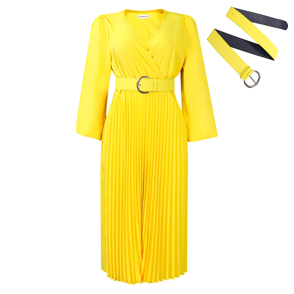 The Radiant Poise Pleated Midi