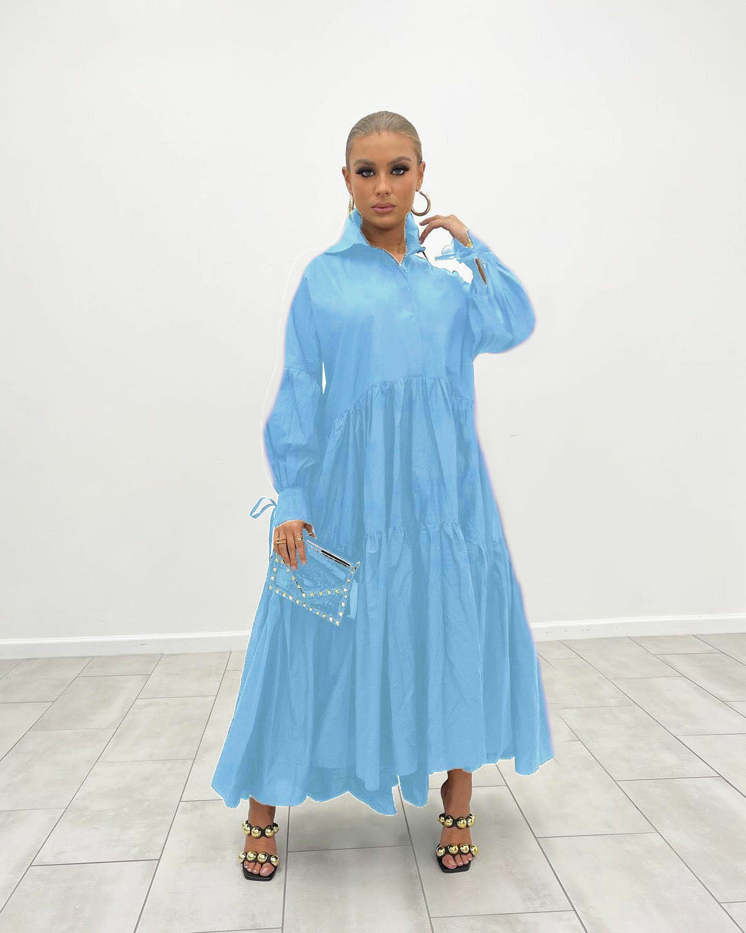 Women's Fashion Loose And Slimming French Shirt Dress