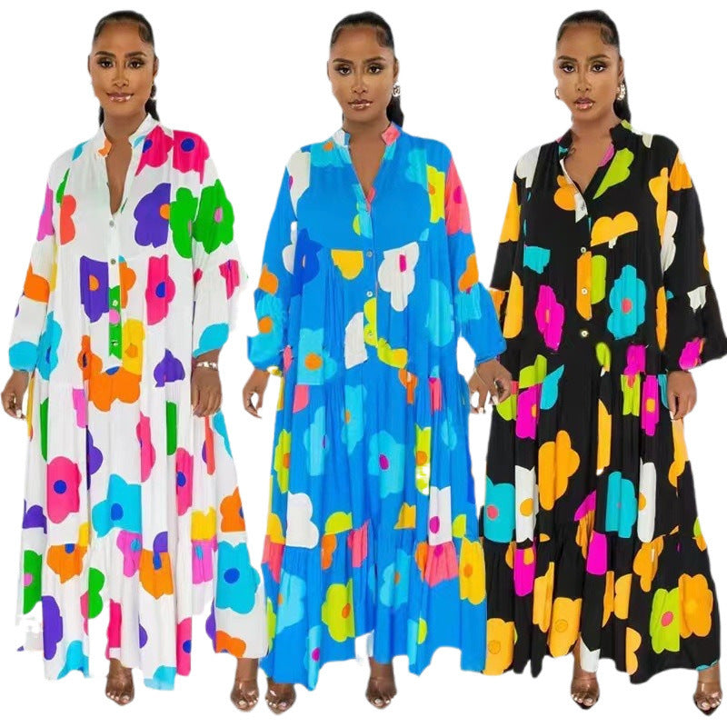 Women's Fashion Retro Ethnic Style Dress