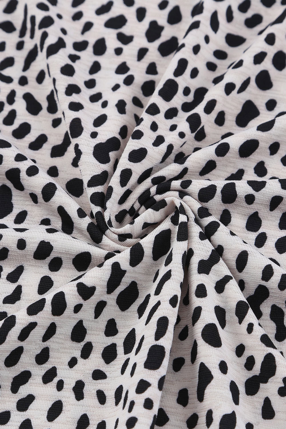 Apricot Cheetah Print Casual Crew Neck T Shirt