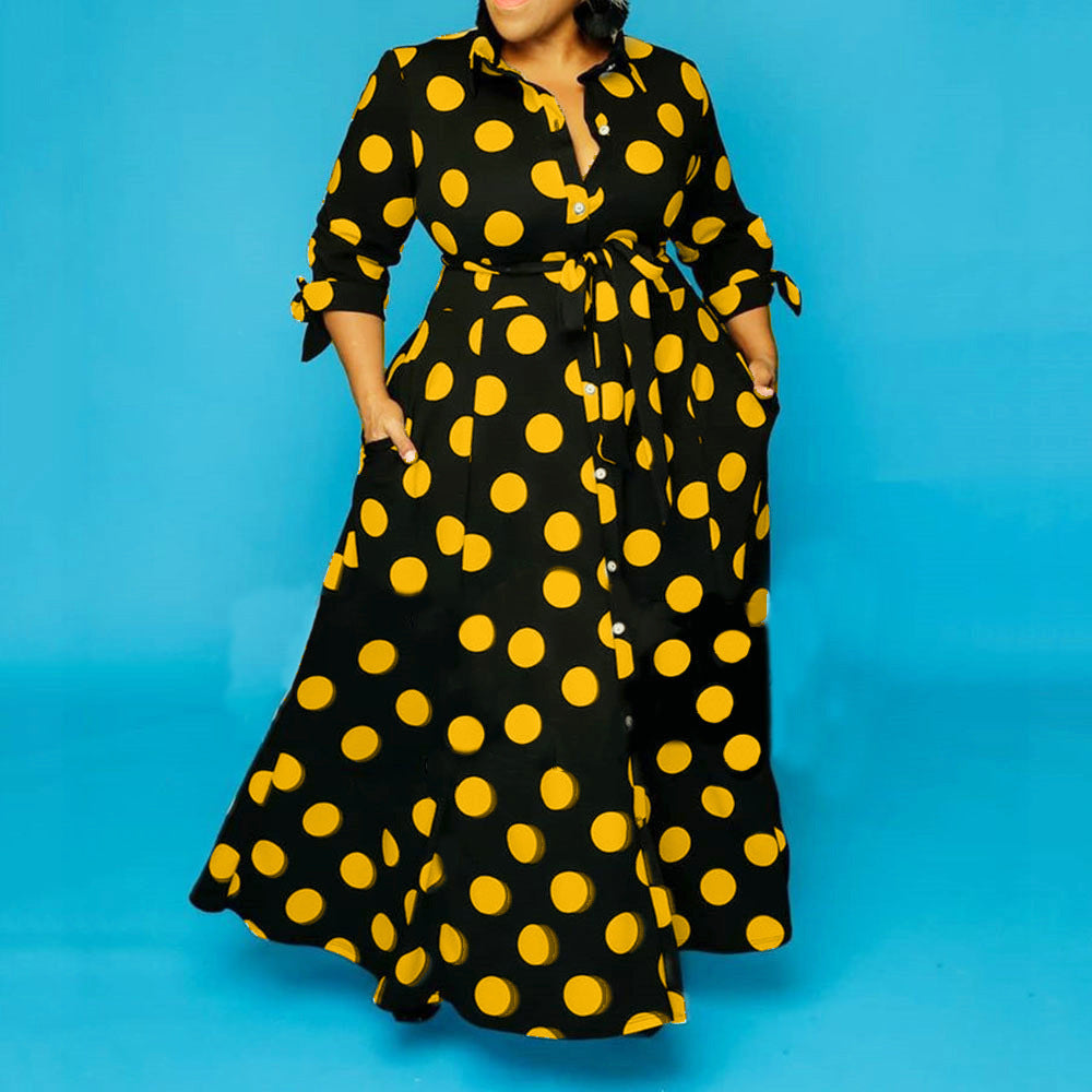 Women's Fashion Dotted Prints Dress