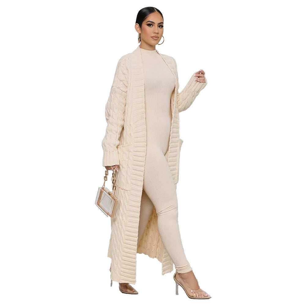 Women's Autumn And Winter New Loose Knitted Cardigan Sweater Jacket